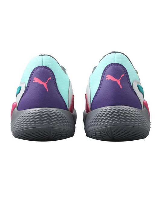 PUMA Blue Court Rider Chaos Daytona Basketball Shoes -Cool Light' for men