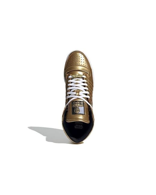Adidas Brown X Star Wars Top Ten Hi 'C-3Po' for men
