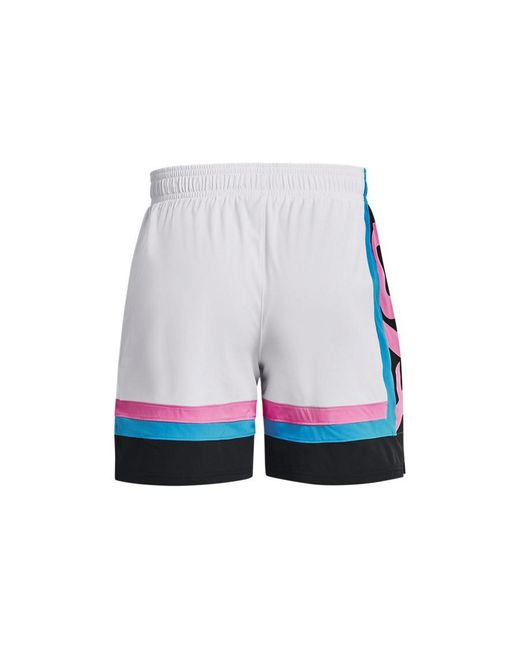 Under Armour Blue Baseline Woven Shorts for men