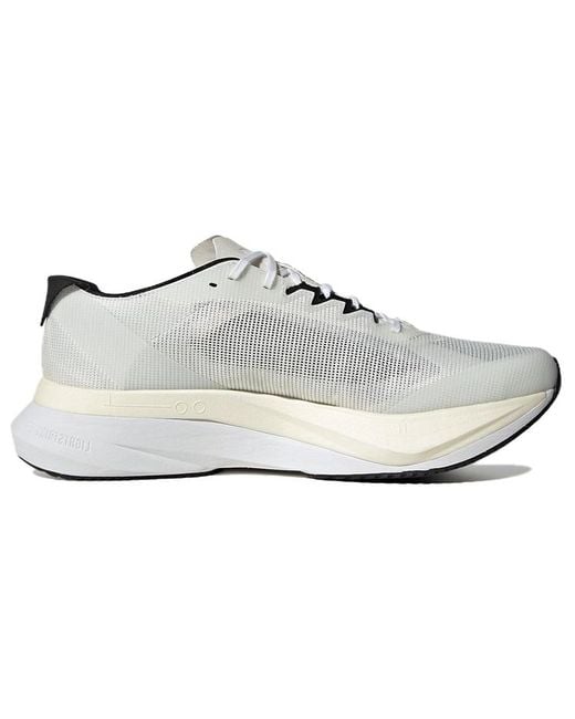 Adidas White Adizero Boston 12 'Cloud Night Metallic' for men