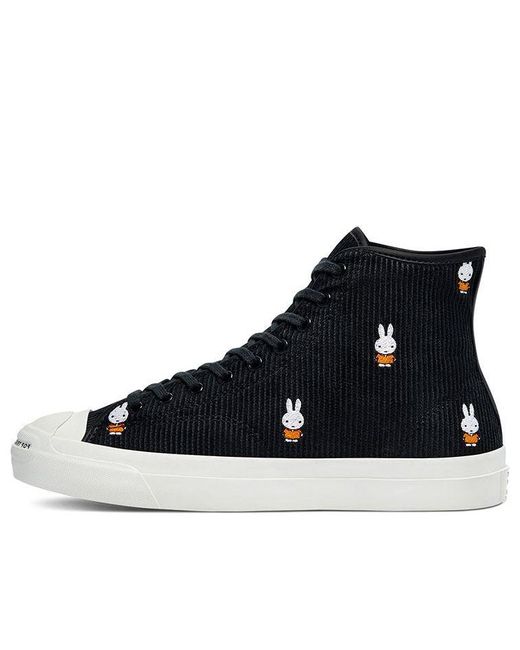 Converse Black Pop Trading Company X Jack Purcell Pro High 'All Over Miffy' for men