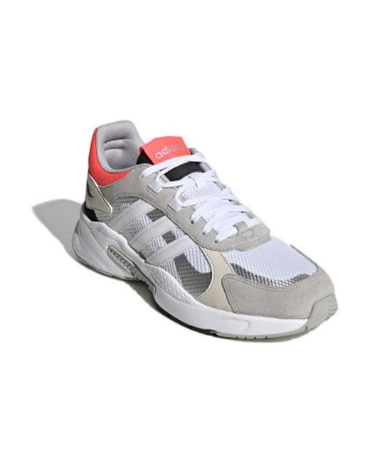 Adidas White Crazychaos Shadow Fluo' for men