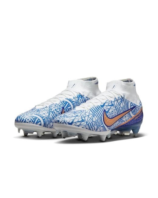 Nike Blue Mercurial Superfly 9 Elite Cr7 Sg Pro Ac 'Azulejo' for men