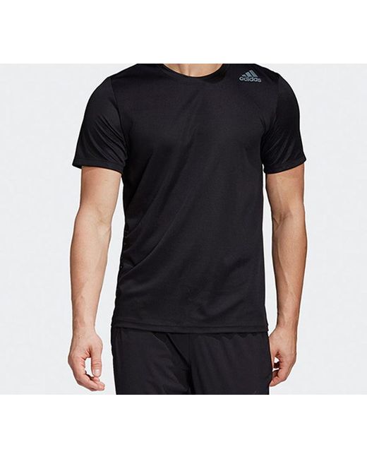 Adidas Black Trg Tee Hrdy Sports Training Short Sleeve for men