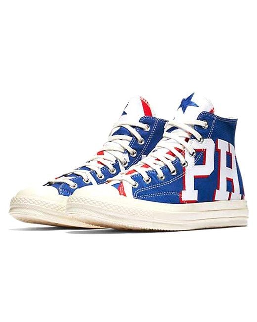 Converse Blue Chuck Taylor All Star Premium Hi 'Philadelphia 76Ers' for men