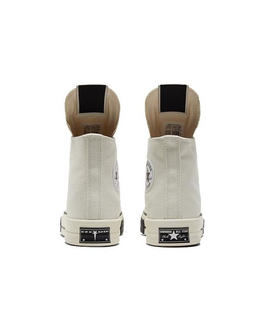 Converse White Rick Owens X Drkshdw Drkstar Chuck 70 High 'Egret' for men