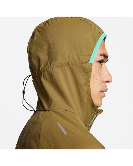 Nike Green Trail Aireez Lightweight Trail Running Jacket for men