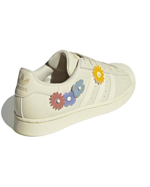 Adidas White (Wmns) Superstar 'Floral