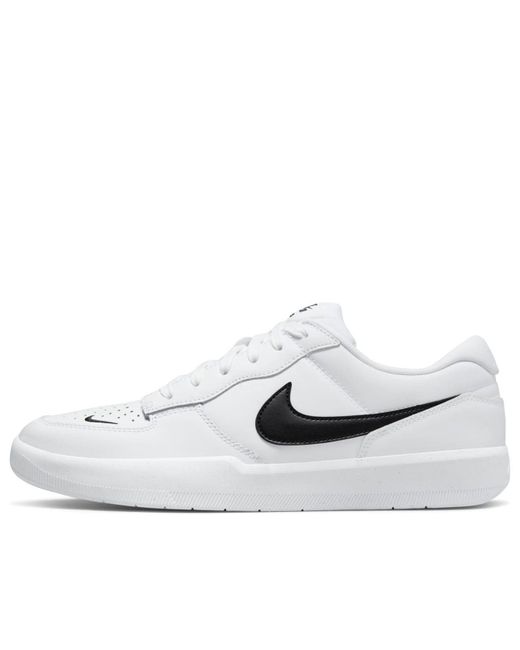 Nike White Sb Force 58 Premium Skate Shoe for men