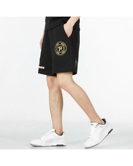 PUMA Black Mix Badge Shorts for men