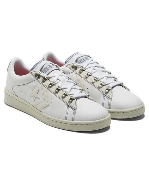Converse White Pglang X Pro Leather Low 'Programleather' for men