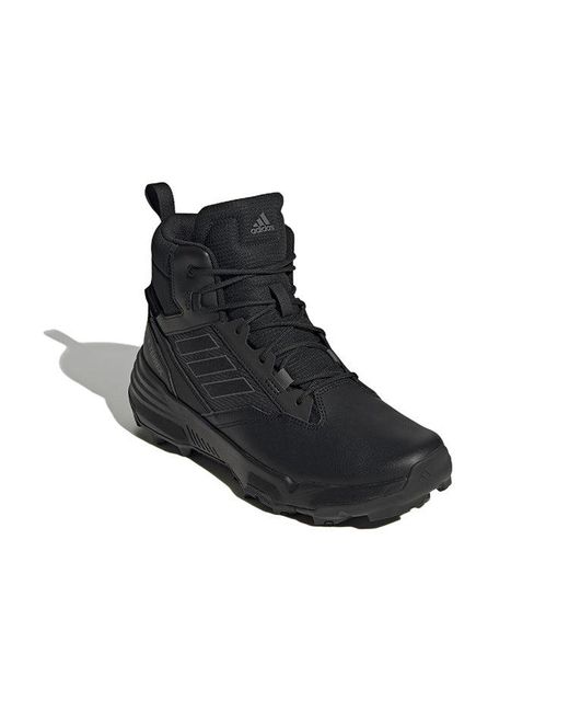 Adidas Black Terrex Unity Leather Mid Cold.Rdy 'Triple' for men