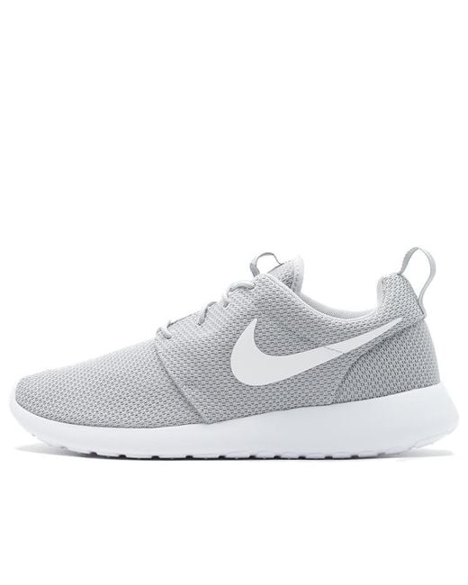 Nike White Roshe One 'Wolf' for men