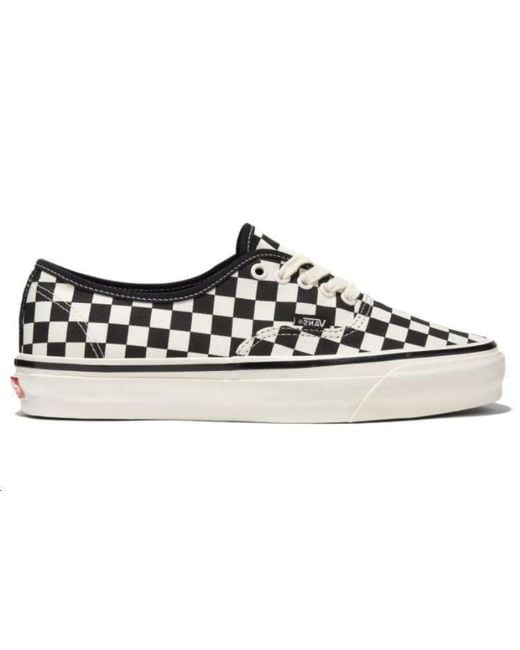 Vans Black Authentic Checkerboard for men
