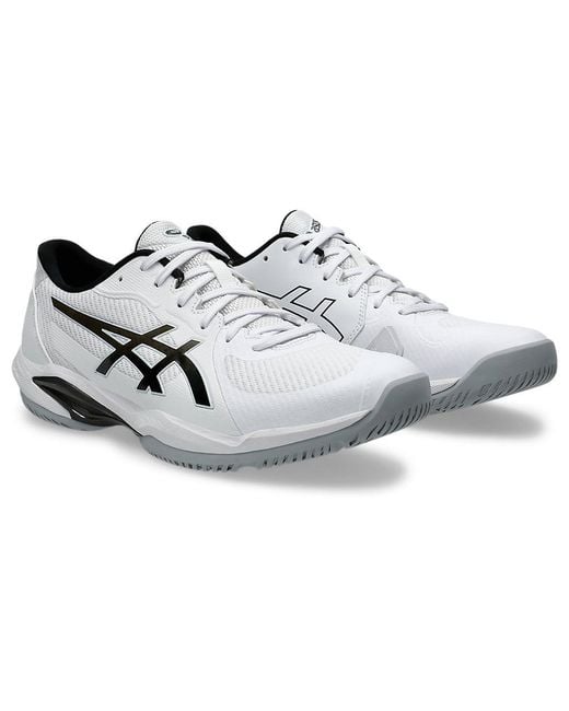 Asics White Solution Swift Ff 2 Sneakers Gunmetal' for men