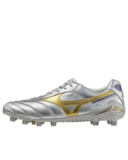 Mizuno Gray Morelia Dna Japan Fg 'Platinum Pack' for men