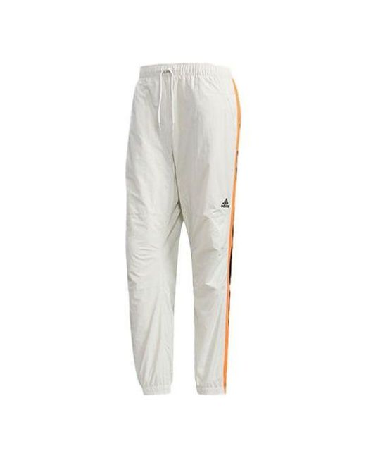 Adidas Gray M Mh Cb Pnt Stripe Loose Sports Pants for men