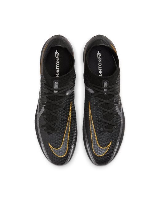 Nike Black Phantom Gt2 Elite Df Fg Metallic' for men