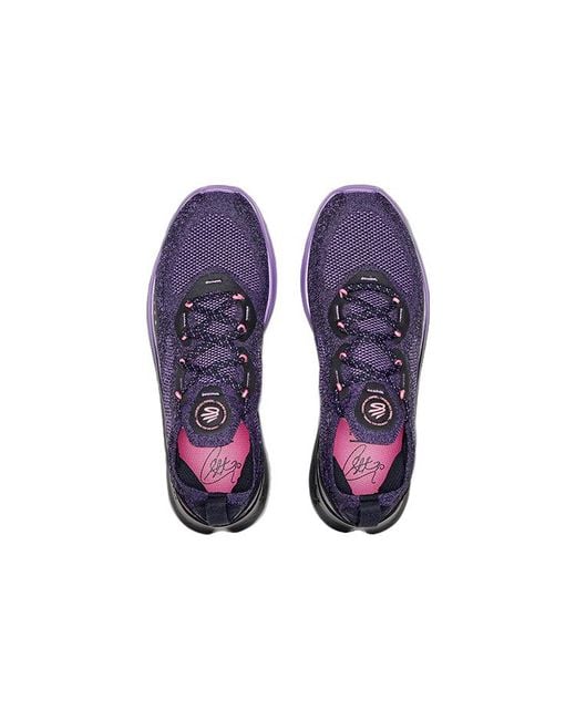 Under Armour Blue Curry Flow Go Grape' for men