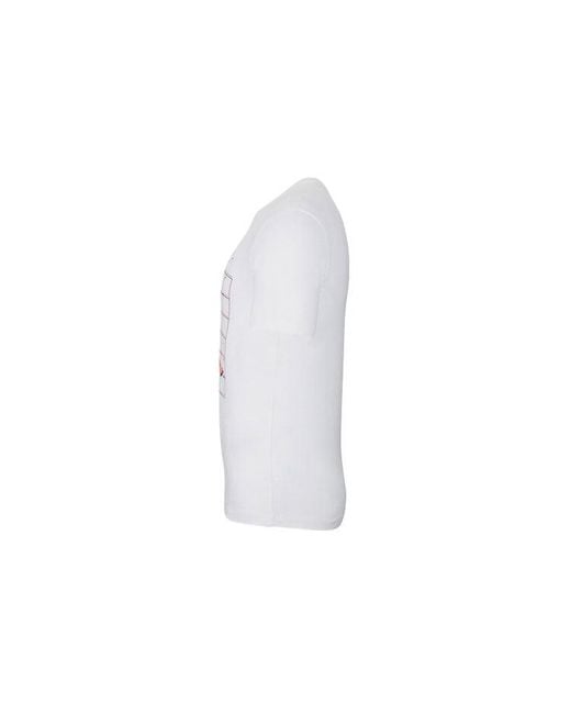 Nike White Casual Sports Round Neck Logo Short Sleeve for men