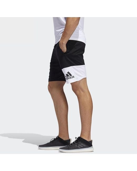 Adidas Black Athleisure Casual Sports Breathable Shorts for men