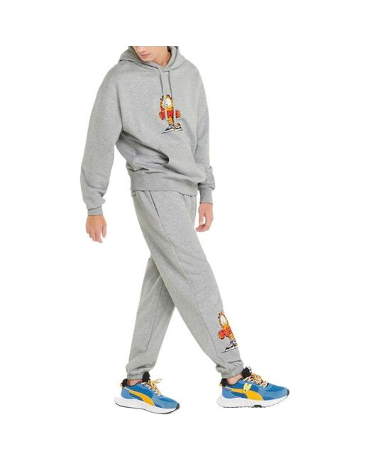 PUMA Gray X Garfield Hoodie for men