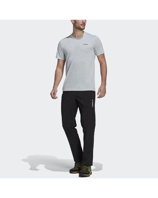 Adidas Black Logo Loose Lacing Sports Pants for men