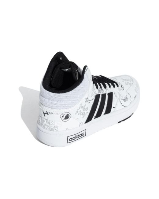 Adidas White X Sesame Street Hoops 3.0 for men