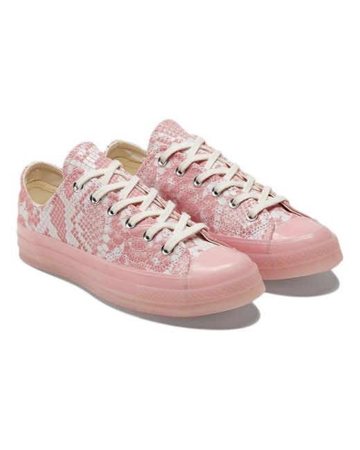 Converse Pink Golf Wang X Chuck 70 Low Python' for men