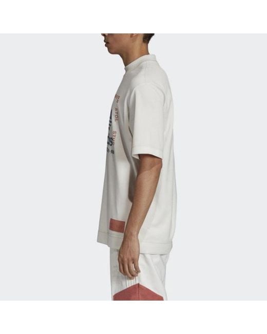 Adidas White Originals Bristol Shirt Short Sleeve for men