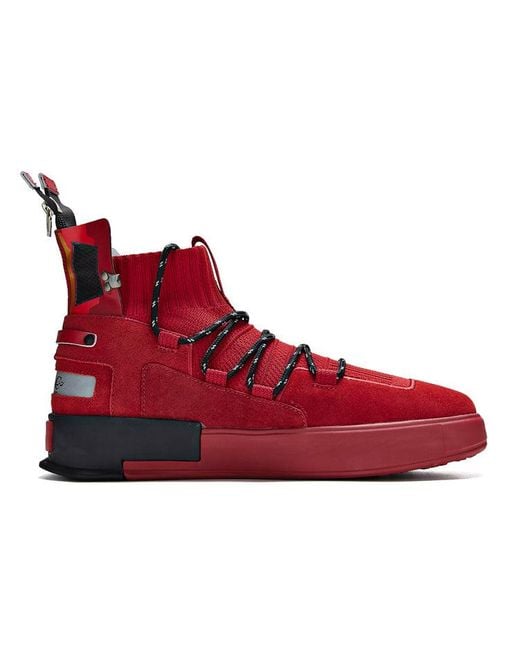 361 Degrees Red X Gundam Unicorn Skate Shoes 'Sinanju' for men