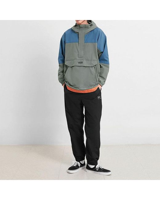 Vans Blue Work Weird Colorblock Casual Sports Jacket for men
