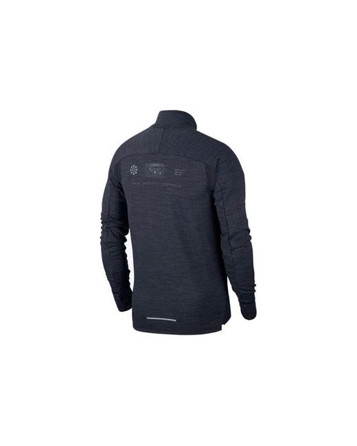Nike Blue Sphere Basketball Sports Splicing Breathable Stand Collar Jacket for men