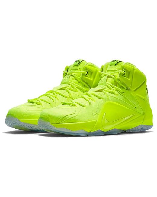 Nike Yellow Lebron 12 Ext 'Tennis Ball' for men
