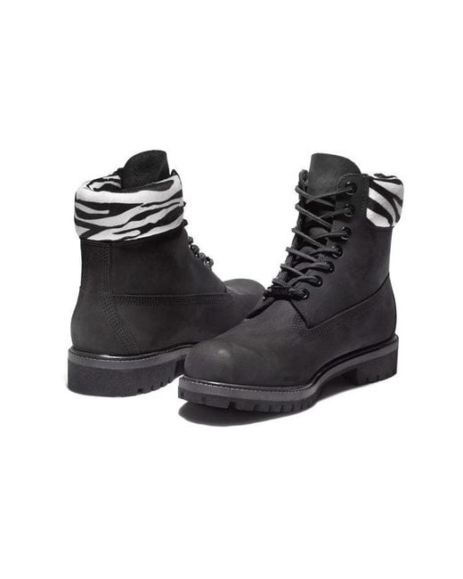 Timberland Black Safari Zebra 6 Inch Waterproof Boot for men