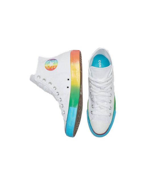 Converse Blue Chuck Taylor All Star Hi Smiley Multi Sneaker for men