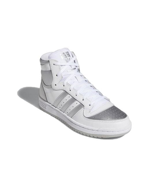 Adidas White (Wmns) Top Ten Hi Toe'