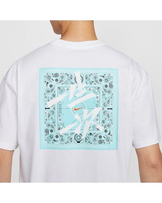 Nike White Graphic T-Shirt for men