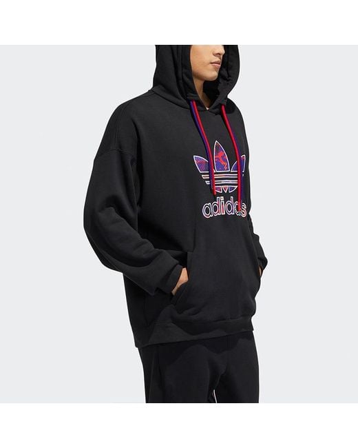 Adidas Black Originals Cny 2 Logo Subject Printing Drawstring Sports for men