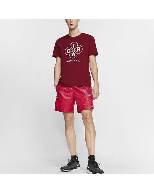 Nike Red X Gyakusou Logo Running Training Shorts for men