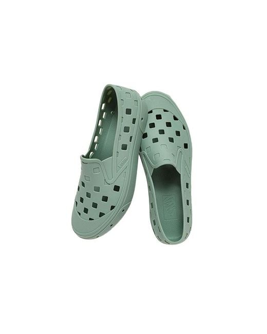 Vans Green Trek Slip-On Low Tops Casual Skateboarding Shoes for men