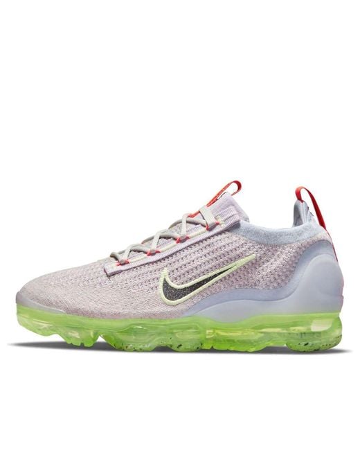 Nike White (Wmns) Air Vapormax 2021 Flyknit 'Light Bone Lime Ice'