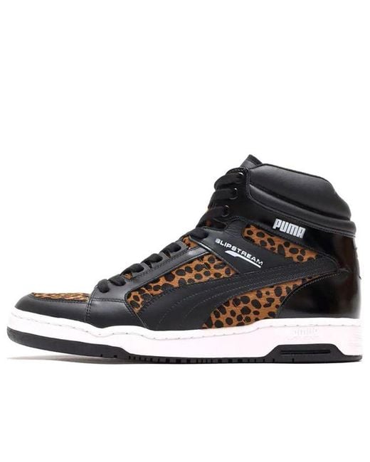 PUMA Black Slipstream Mid Mij Leopard Atm for men