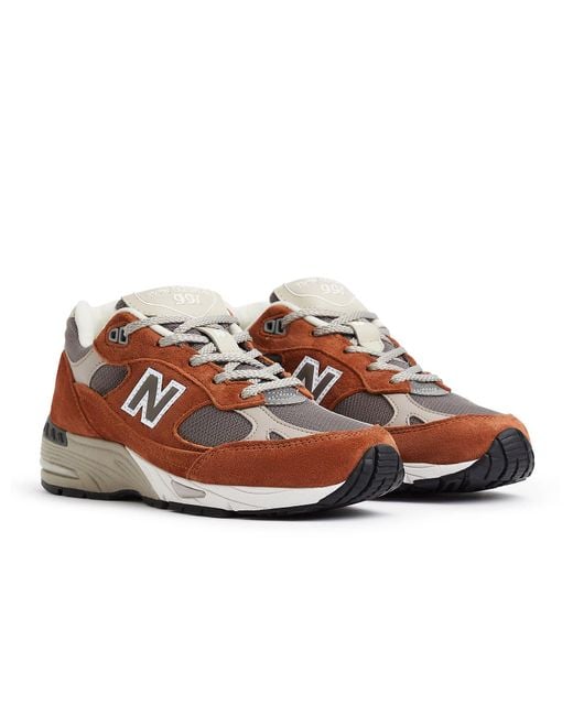 New Balance Brown (Wmns) 991V1 Underglazed Made