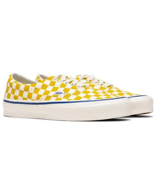 Vans Yellow Og Era Lx 'Checkerboard for men