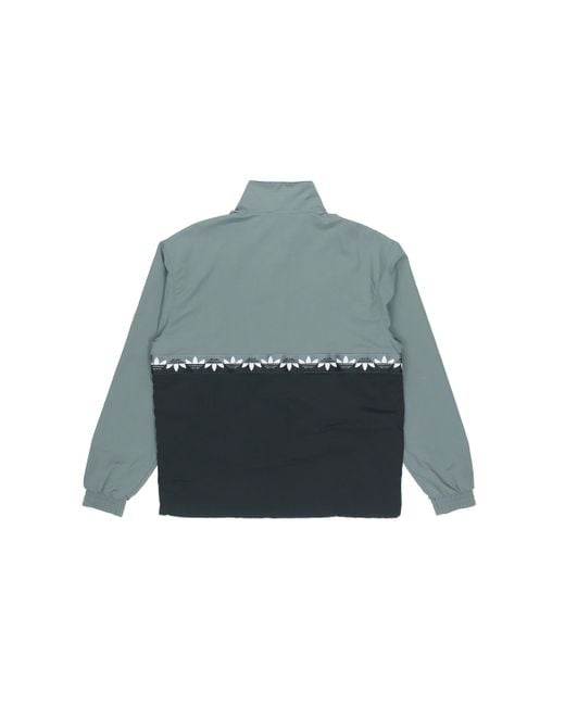 Adidas Gray Originals Adicolour Sliced Trefoil Track Jacket for men