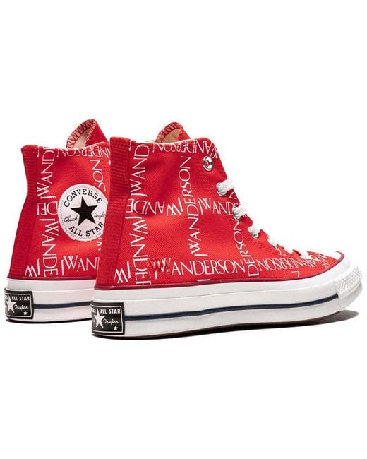 Converse Red J.W. Anderson X Chuck 70 Hi Top 'Grid' for men