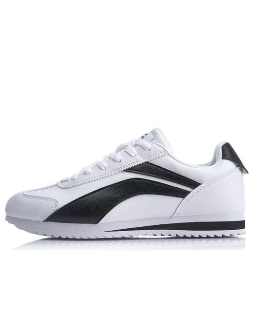 Li-ning White 3K Classic Retro Forrest Gump Athleisure Casual Sports Shoes for men
