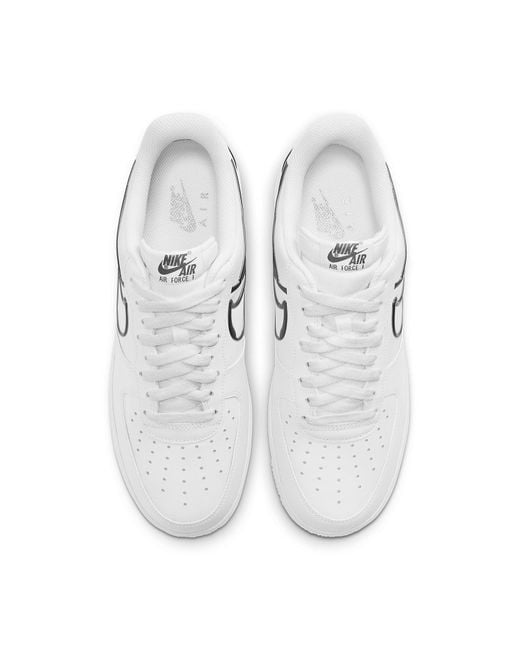 Nike White Air Force 1 Low Metallic Pewter' for men