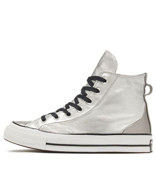 Converse White (Wmns) Chuck 70 High 'Diamond Metal